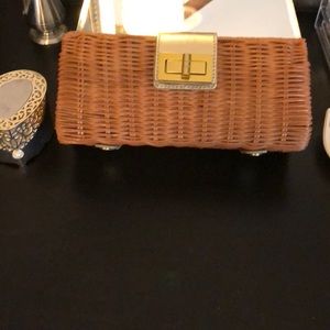 J. Crew straw clutch